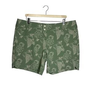 Wild Rye Freda 7-Inch Mountain Bike Shorts Sz 18 Tropical Paradise Print Green